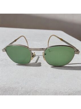 Vintage USSSCO GREEN GLASSES SAFETY STEAMPUNK MOTORCYCLE VINTAGE